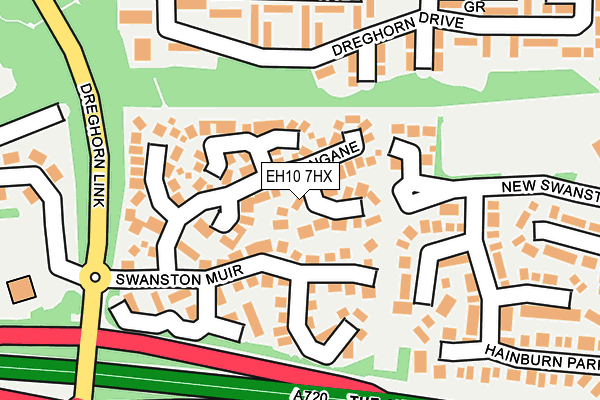 EH10 7HX map - OS OpenMap – Local (Ordnance Survey) EH10 7HX map - OS OpenMap – Local (Ordnance Survey)