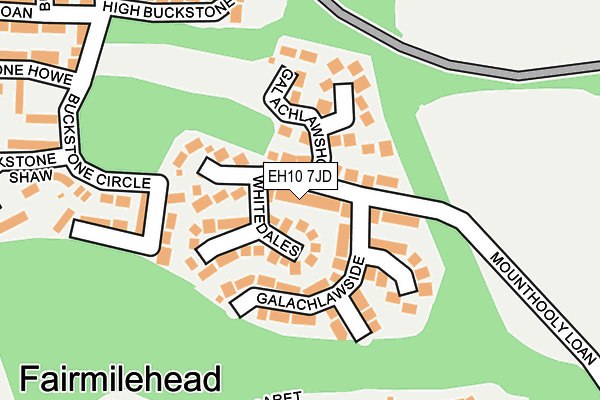 EH10 7JD map - OS OpenMap – Local (Ordnance Survey) EH10 7JD map - OS OpenMap – Local (Ordnance Survey)