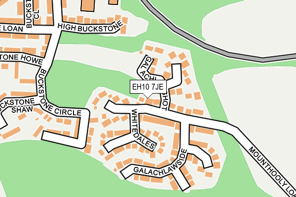 EH10 7JE map - OS OpenMap – Local (Ordnance Survey) EH10 7JE map - OS OpenMap – Local (Ordnance Survey)