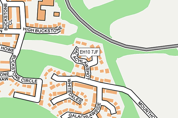 EH10 7JF map - OS OpenMap – Local (Ordnance Survey) EH10 7JF map - OS OpenMap – Local (Ordnance Survey)