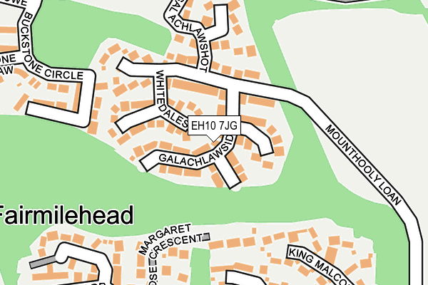 EH10 7JG map - OS OpenMap – Local (Ordnance Survey) EH10 7JG map - OS OpenMap – Local (Ordnance Survey)