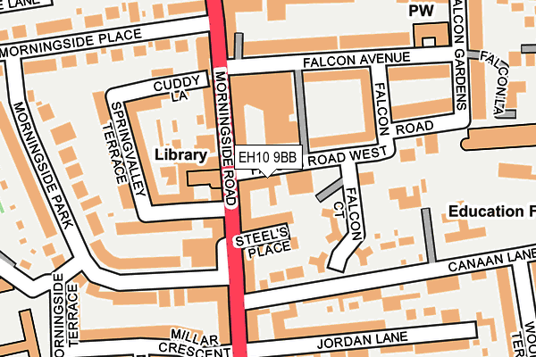 EH10 9BB map - OS OpenMap – Local (Ordnance Survey) EH10 9BB map - OS OpenMap – Local (Ordnance Survey)