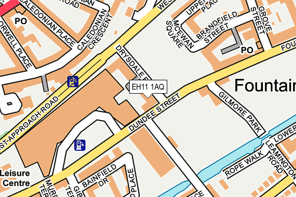 EH11 1AQ map - OS OpenMap – Local (Ordnance Survey) EH11 1AQ map - OS OpenMap – Local (Ordnance Survey)