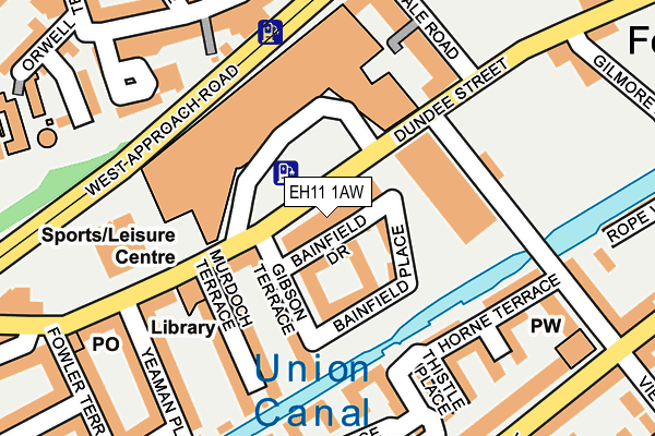 EH11 1AW map - OS OpenMap – Local (Ordnance Survey) EH11 1AW map - OS OpenMap – Local (Ordnance Survey)