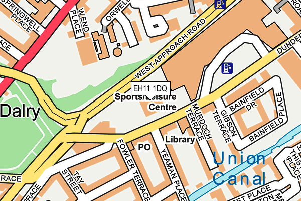 EH11 1DQ map - OS OpenMap – Local (Ordnance Survey) EH11 1DQ map - OS OpenMap – Local (Ordnance Survey)