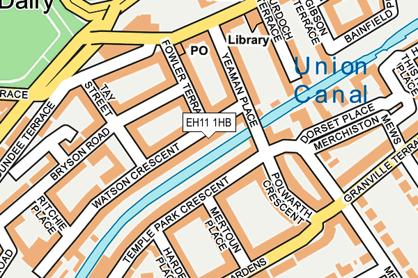 EH11 1HB map - OS OpenMap – Local (Ordnance Survey) EH11 1HB map - OS OpenMap – Local (Ordnance Survey)