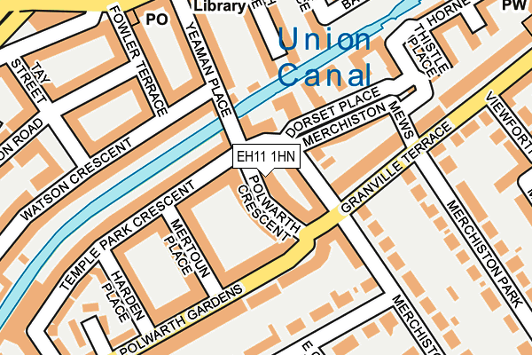 EH11 1HN map - OS OpenMap – Local (Ordnance Survey) EH11 1HN map - OS OpenMap – Local (Ordnance Survey)
