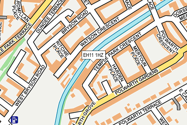 EH11 1HZ map - OS OpenMap – Local (Ordnance Survey) EH11 1HZ map - OS OpenMap – Local (Ordnance Survey)
