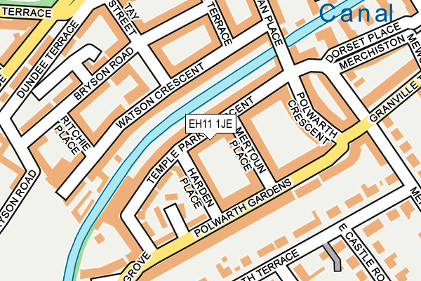 EH11 1JE map - OS OpenMap – Local (Ordnance Survey) EH11 1JE map - OS OpenMap – Local (Ordnance Survey)