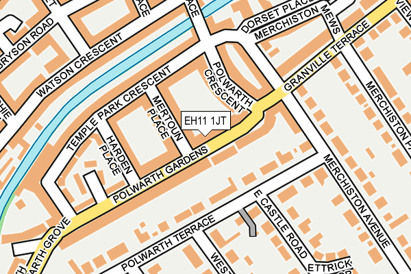 EH11 1JT map - OS OpenMap – Local (Ordnance Survey) EH11 1JT map - OS OpenMap – Local (Ordnance Survey)