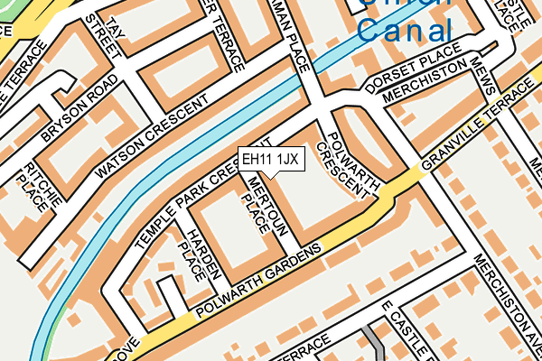 EH11 1JX map - OS OpenMap – Local (Ordnance Survey) EH11 1JX map - OS OpenMap – Local (Ordnance Survey)