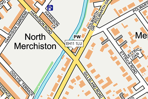 EH11 1LU map - OS OpenMap – Local (Ordnance Survey) EH11 1LU map - OS OpenMap – Local (Ordnance Survey)