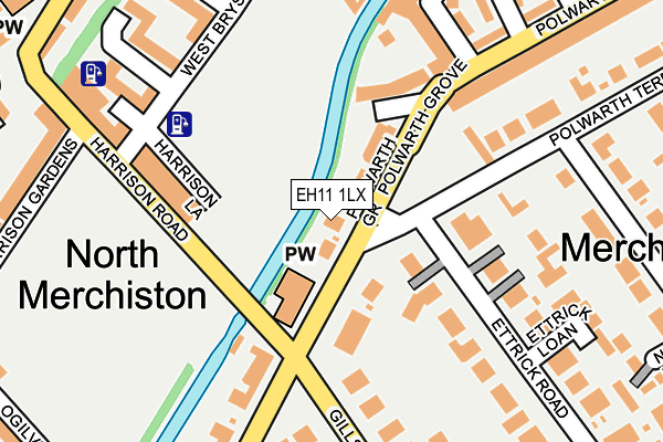 EH11 1LX map - OS OpenMap – Local (Ordnance Survey)
