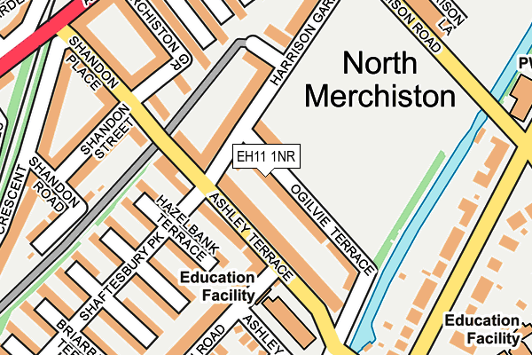 EH11 1NR map - OS OpenMap – Local (Ordnance Survey) EH11 1NR map - OS OpenMap – Local (Ordnance Survey)