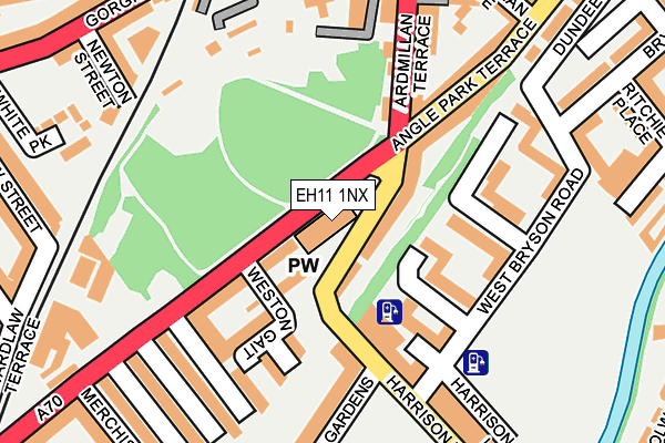 EH11 1NX map - OS OpenMap – Local (Ordnance Survey) EH11 1NX map - OS OpenMap – Local (Ordnance Survey)
