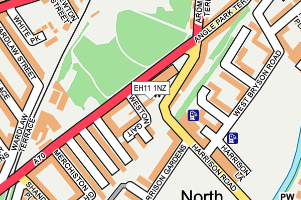 EH11 1NZ map - OS OpenMap – Local (Ordnance Survey) EH11 1NZ map - OS OpenMap – Local (Ordnance Survey)