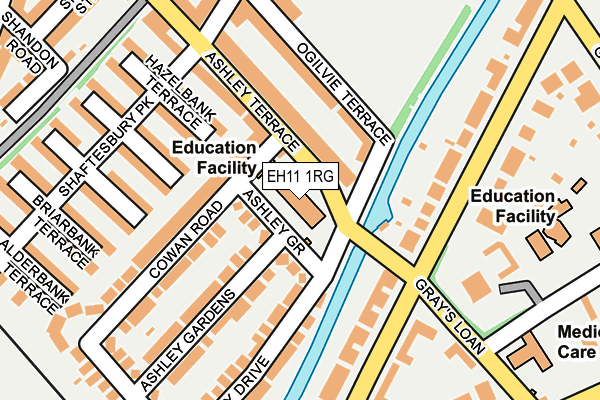 EH11 1RG map - OS OpenMap – Local (Ordnance Survey)