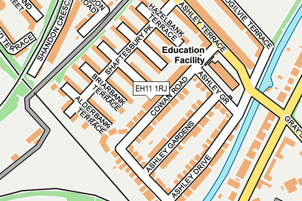 EH11 1RJ map - OS OpenMap – Local (Ordnance Survey) EH11 1RJ map - OS OpenMap – Local (Ordnance Survey)