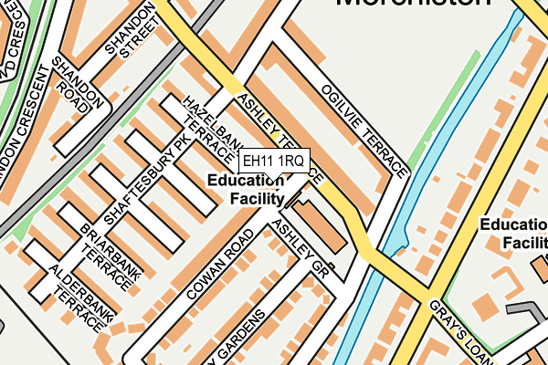 EH11 1RQ map - OS OpenMap – Local (Ordnance Survey) EH11 1RQ map - OS OpenMap – Local (Ordnance Survey)