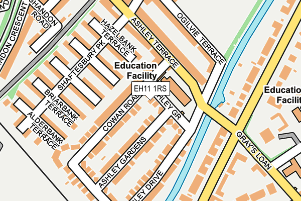 EH11 1RS map - OS OpenMap – Local (Ordnance Survey)
