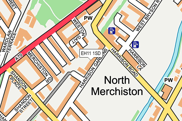 EH11 1SD map - OS OpenMap – Local (Ordnance Survey) EH11 1SD map - OS OpenMap – Local (Ordnance Survey)