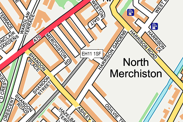 EH11 1SF map - OS OpenMap – Local (Ordnance Survey) EH11 1SF map - OS OpenMap – Local (Ordnance Survey)