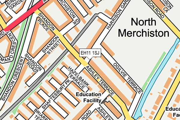 EH11 1SJ map - OS OpenMap – Local (Ordnance Survey) EH11 1SJ map - OS OpenMap – Local (Ordnance Survey)