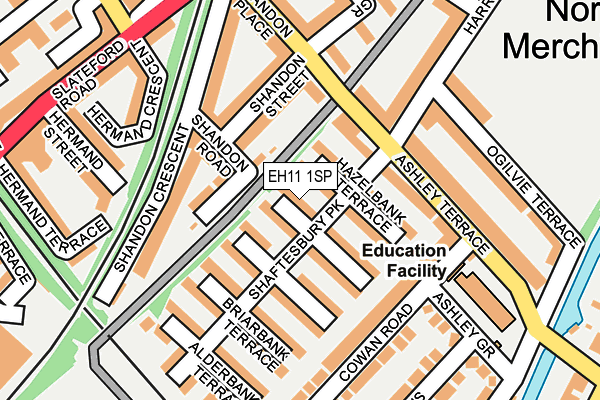 EH11 1SP map - OS OpenMap – Local (Ordnance Survey) EH11 1SP map - OS OpenMap – Local (Ordnance Survey)