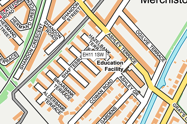 EH11 1SW map - OS OpenMap – Local (Ordnance Survey)