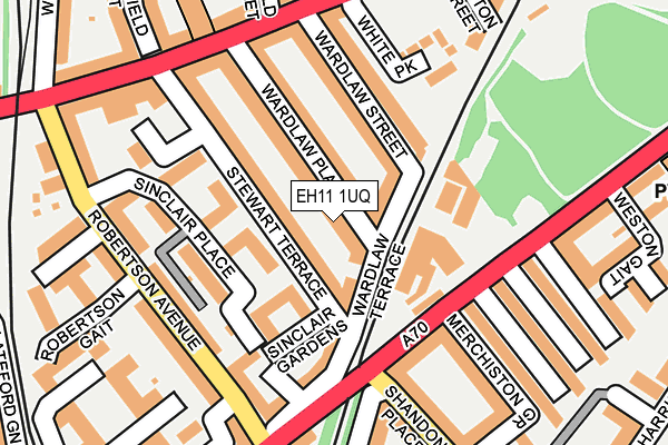 EH11 1UQ map - OS OpenMap – Local (Ordnance Survey) EH11 1UQ map - OS OpenMap – Local (Ordnance Survey)