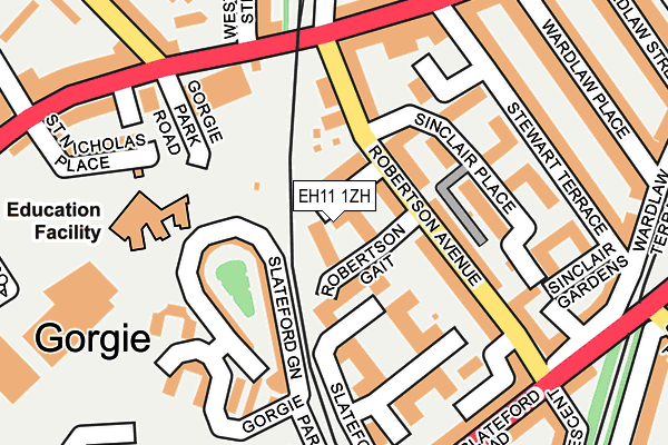 EH11 1ZH map - OS OpenMap – Local (Ordnance Survey) EH11 1ZH map - OS OpenMap – Local (Ordnance Survey)