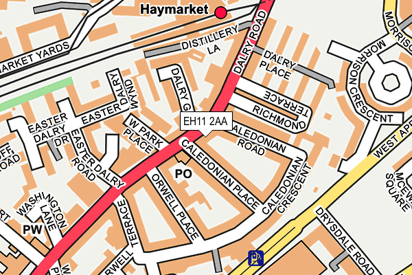EH11 2AA map - OS OpenMap – Local (Ordnance Survey) EH11 2AA map - OS OpenMap – Local (Ordnance Survey)