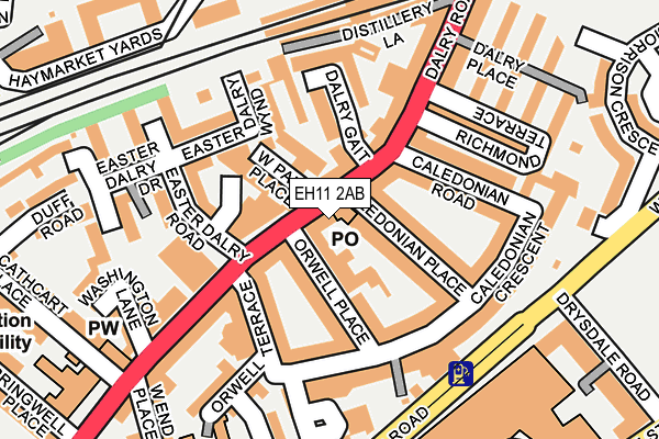 EH11 2AB map - OS OpenMap – Local (Ordnance Survey) EH11 2AB map - OS OpenMap – Local (Ordnance Survey)