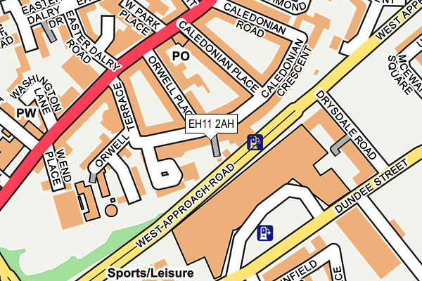 EH11 2AH map - OS OpenMap – Local (Ordnance Survey) EH11 2AH map - OS OpenMap – Local (Ordnance Survey)