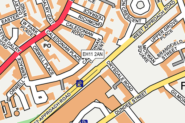 EH11 2AN map - OS OpenMap – Local (Ordnance Survey) EH11 2AN map - OS OpenMap – Local (Ordnance Survey)