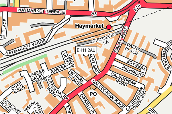 EH11 2AU map - OS OpenMap – Local (Ordnance Survey) EH11 2AU map - OS OpenMap – Local (Ordnance Survey)