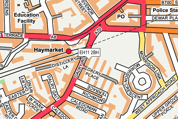 EH11 2BH map - OS OpenMap – Local (Ordnance Survey)