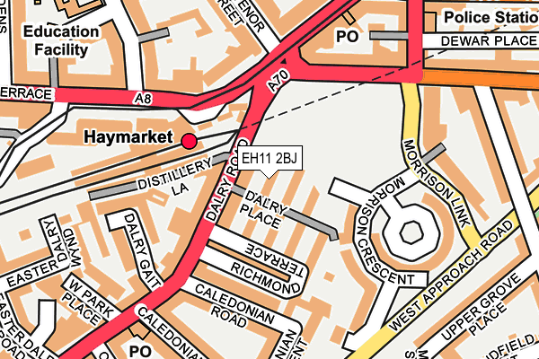 EH11 2BJ map - OS OpenMap – Local (Ordnance Survey) EH11 2BJ map - OS OpenMap – Local (Ordnance Survey)