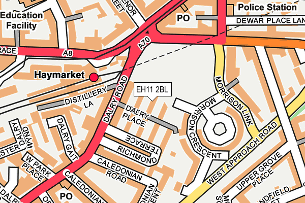 EH11 2BL map - OS OpenMap – Local (Ordnance Survey) EH11 2BL map - OS OpenMap – Local (Ordnance Survey)