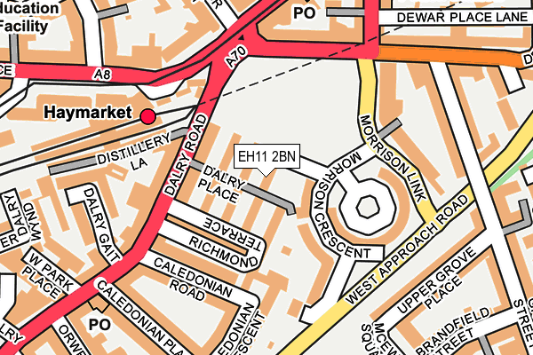 EH11 2BN map - OS OpenMap – Local (Ordnance Survey) EH11 2BN map - OS OpenMap – Local (Ordnance Survey)