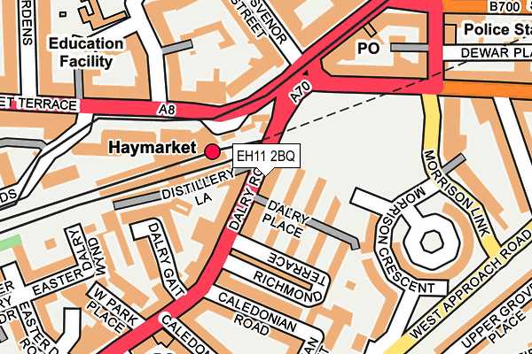 EH11 2BQ map - OS OpenMap – Local (Ordnance Survey) EH11 2BQ map - OS OpenMap – Local (Ordnance Survey)