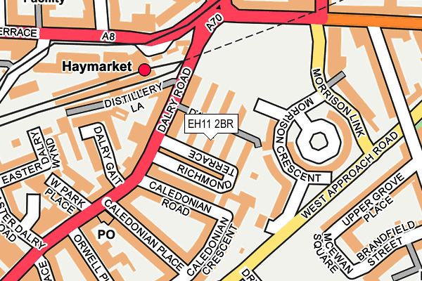 EH11 2BR map - OS OpenMap – Local (Ordnance Survey) EH11 2BR map - OS OpenMap – Local (Ordnance Survey)