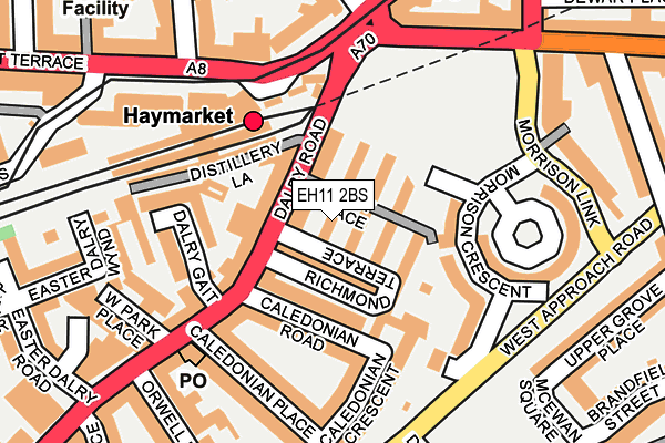 EH11 2BS map - OS OpenMap – Local (Ordnance Survey) EH11 2BS map - OS OpenMap – Local (Ordnance Survey)