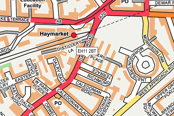 EH11 2BT map - OS OpenMap – Local (Ordnance Survey) EH11 2BT map - OS OpenMap – Local (Ordnance Survey)