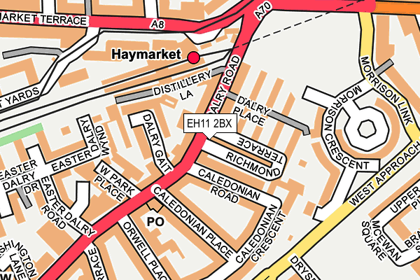 EH11 2BX map - OS OpenMap – Local (Ordnance Survey) EH11 2BX map - OS OpenMap – Local (Ordnance Survey)