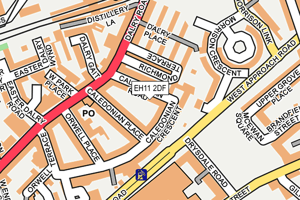 EH11 2DF map - OS OpenMap – Local (Ordnance Survey) EH11 2DF map - OS OpenMap – Local (Ordnance Survey)