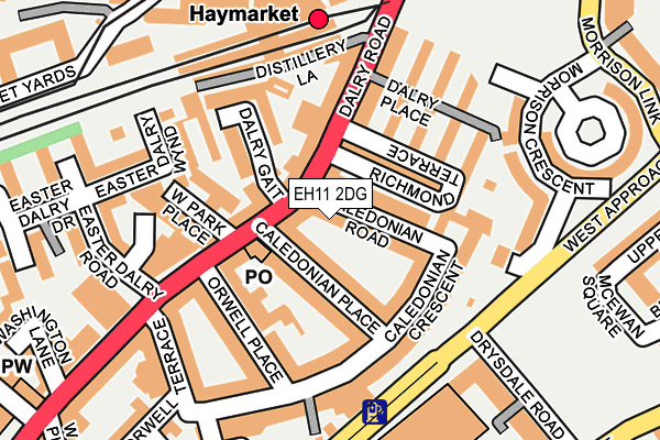 EH11 2DG map - OS OpenMap – Local (Ordnance Survey) EH11 2DG map - OS OpenMap – Local (Ordnance Survey)