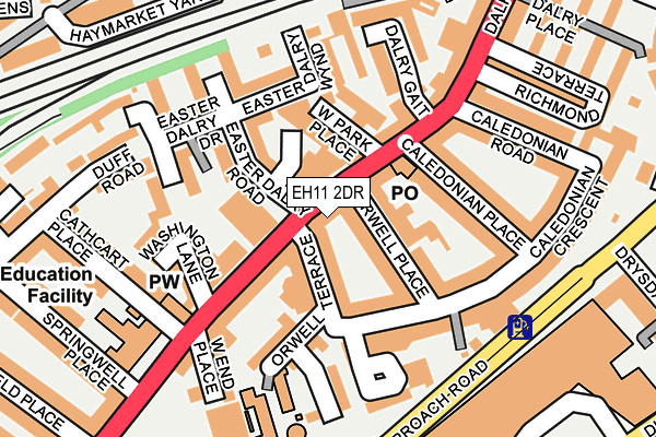 EH11 2DR map - OS OpenMap – Local (Ordnance Survey) EH11 2DR map - OS OpenMap – Local (Ordnance Survey)