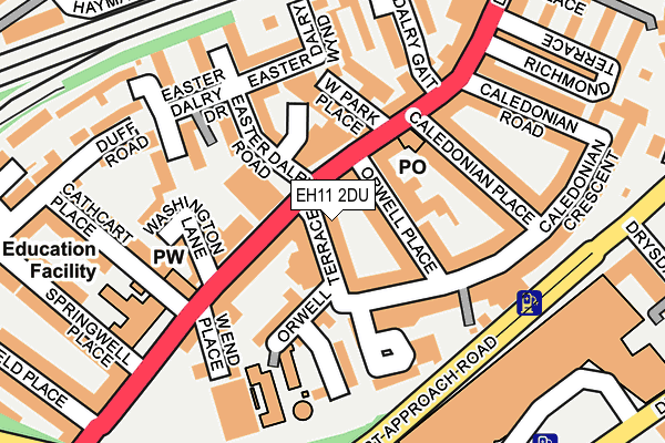 EH11 2DU map - OS OpenMap – Local (Ordnance Survey) EH11 2DU map - OS OpenMap – Local (Ordnance Survey)