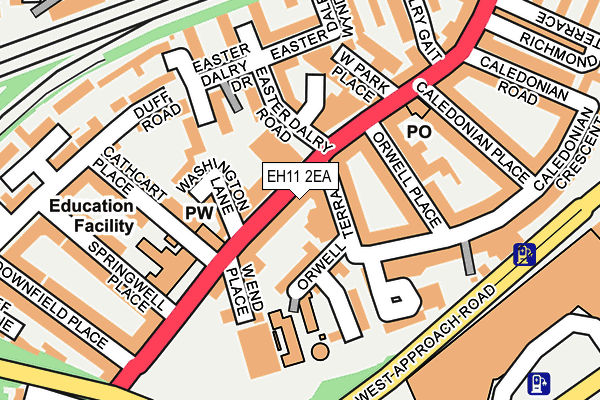 EH11 2EA map - OS OpenMap – Local (Ordnance Survey) EH11 2EA map - OS OpenMap – Local (Ordnance Survey)